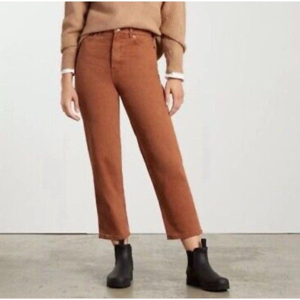 LAST CHANCE Everlane Rust Organic Cotton The Way-High Jeans Size 25 Tall